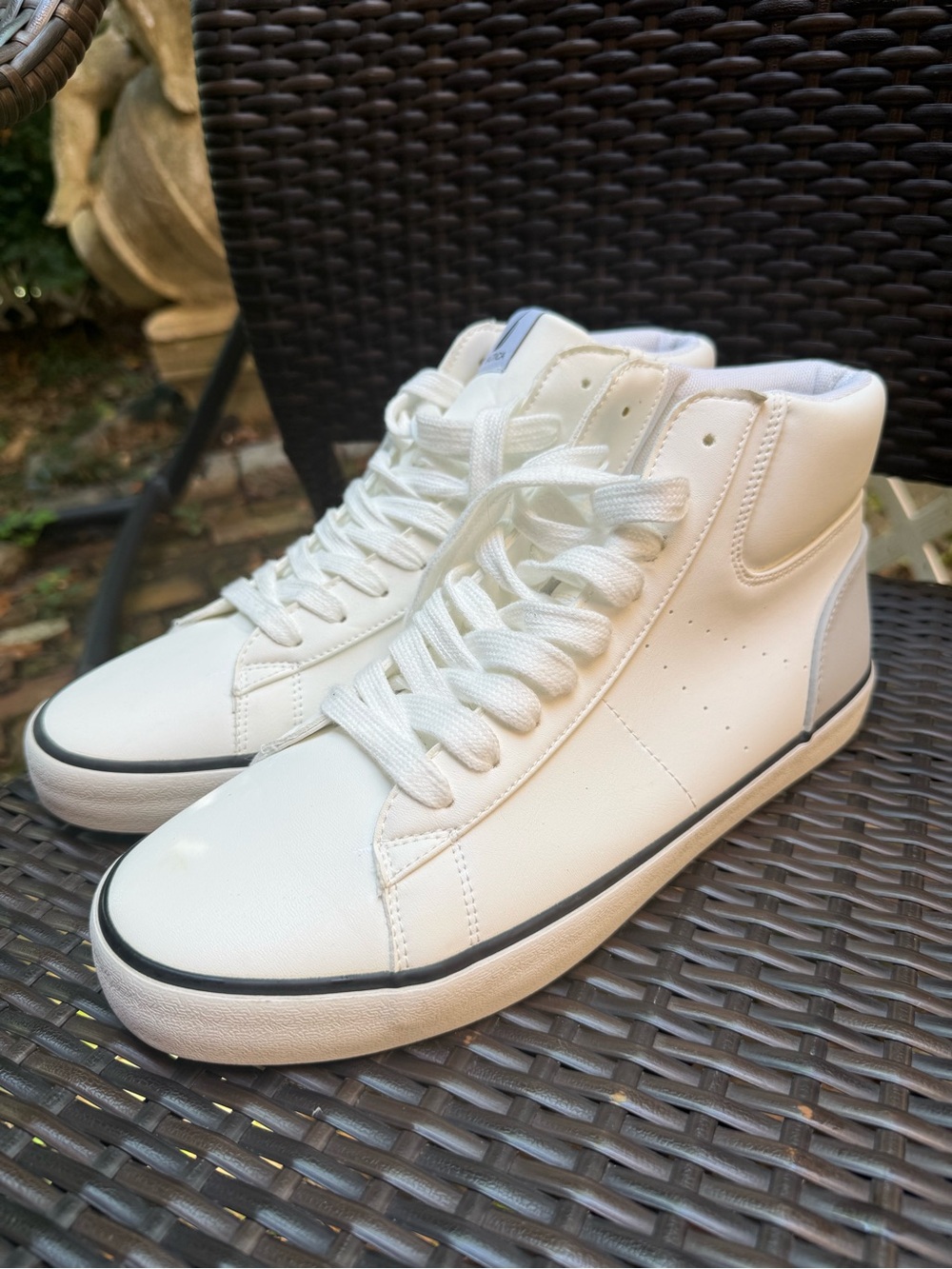Men's White High-Top Sneakers - Nautica